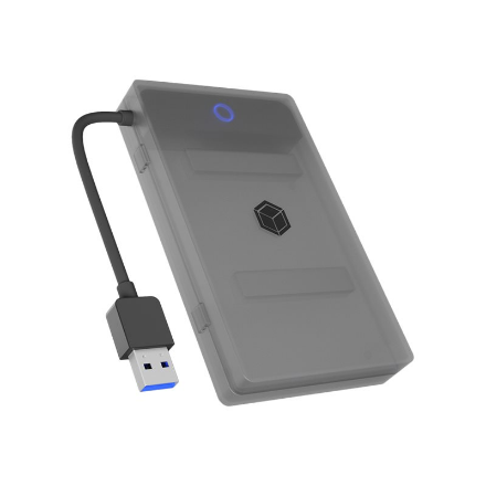 Raidsonic Icy Box adapteris 1x HDD/SSD ar aizsargkārbu IB-AC603b-U3 SATA III USB 3.0 Type-A 2.5"