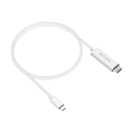 Hyper HyperDrive HD6007WHGL – USB-C–HDMI 4K 60 Hz kabelis
