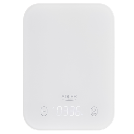 Adler AD 3181w – virtuves svari, 1 g, LED, balts