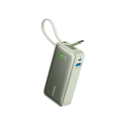 Anker 545 Nano A1259G61 – 10000 mAh ārējais akumulators, zaļš