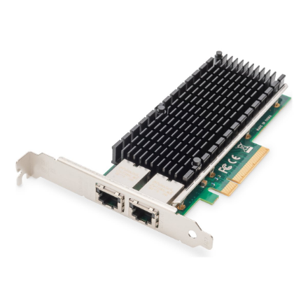 DIGITUS DN-10163 – divu portu 10 Gbit/s PCIe x8 servera tīkla karte, Intel X540-BT2