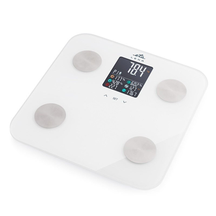 ETA Personal Scale ETA378190000 Lena Maximum weight (capacity) 180 kg Accuracy 100 g Body Mass Index (BMI) measuring White