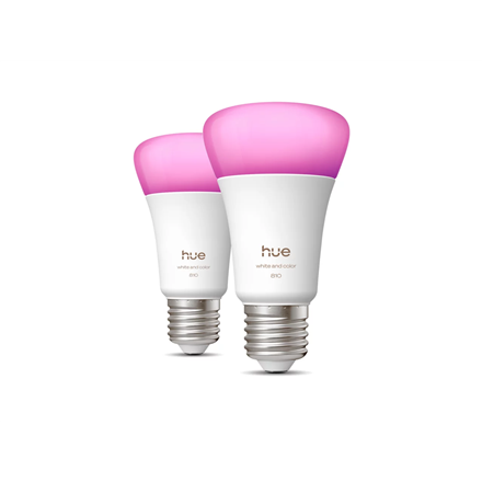 Philips Hue WCA 810 A60 2P EU E27 6 W White and colour light Bluetooth and Zigbee