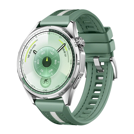 Huawei WATCH GT 6 46mm viedpulkstenis, GPS (satelīts), AMOLED, 1.47 collas, ūdensizturīgs, zaļš