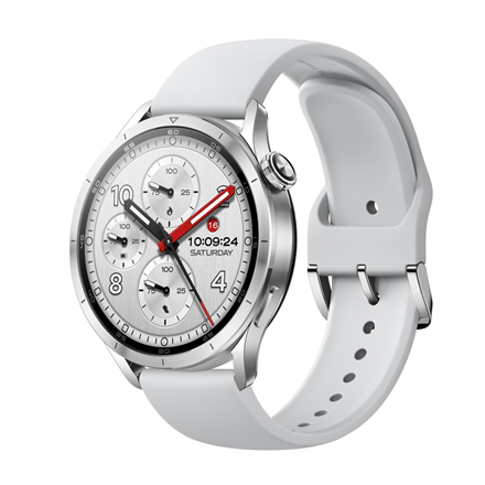 Xiaomi Watch S5 46mm BHR08ISGL – AMOLED viedpulkstenis, 1,48 collu ekrāns, ūdensizturīgs, sudraba