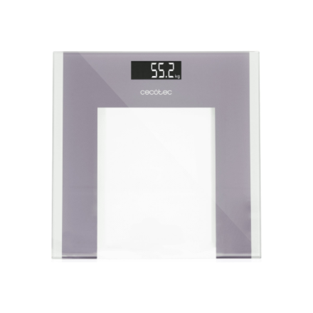 Cecotec Surface Precision Healthy – vannasistabas svari, līdz 180 kg, pelēkā krāsā / caurspīdīgi
