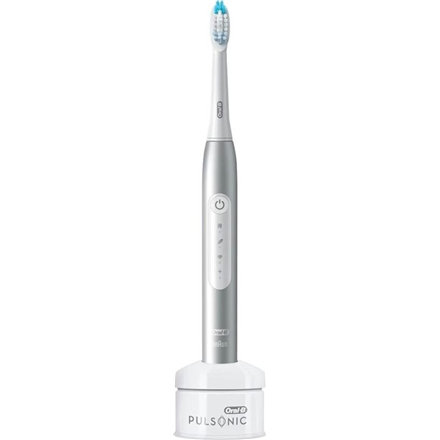 Oral-B Pulsonic Slim Luxe 4000 Sonic Electric Toothbrush Rechargeable For adults Number of brush heads included 1 Number of teeth brushing modes 3 Platinum