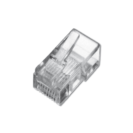 DIGITUS A-MO 8/8 SR – unshielded CAT 5e RJ45 8P8C modular plug for stranded round cable