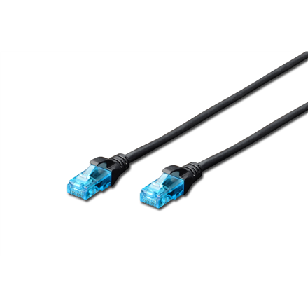 DIGITUS – CAT 5e U/UTP RJ45 AWG 26/7 сетевой патч-кабель, 1 m, чёрный
