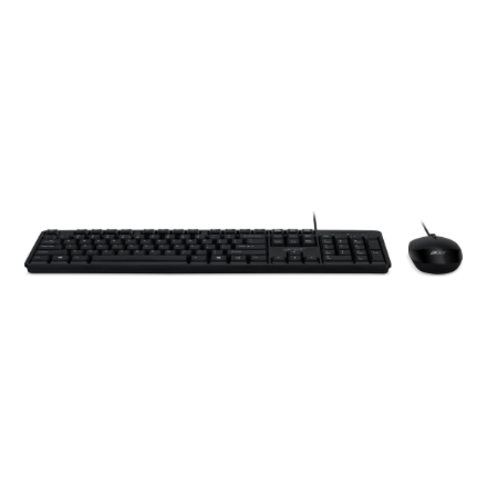 Acer Combo 100, AKW900 + AMW920 Keyboard and Mouse Set Wired Mouse included US International Black Retail Pack