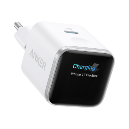Anker Nano lādētājs 45W, viedais displejs, balts