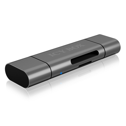 Raidsonic ārējais karšu lasītājs ar daudzfunkcionālu USB savienotāju, ārējs, Micro SDHC, Micro SDXC, microSD 3.0 UHS-I, SD, SDHC, SDXC, SD 2.0 UHS-I, MMC, ārējs