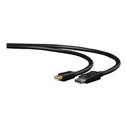 Cablexpert CCP-mDP2-6 – Mini DisplayPort–DisplayPort kabelis, 1.8 m, melns