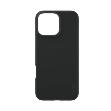 CARE by PanzerGlass Fashion – pārstrādātas plastmasas aizmugures vāciņš Apple iPhone 16 Pro Max, melns