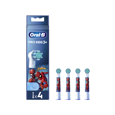 Oral-B EB10 Spider-Man – rezerves birstes uzgaļi, bērniem, 4 gab.