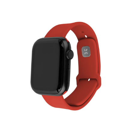 FIXED Sporty FIXSST2-434-RD – silikona pulksteņa siksniņa, 42/44/45 mm, Apple Watch, 170–235 mm, sarkans
