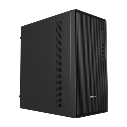 FSP korpuss S120 Mid Tower, melns