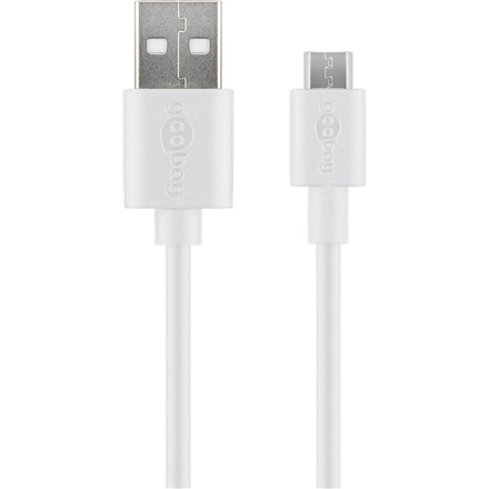 Goobay 43837 – uzlādes un datu kabelis, USB-A–Micro-USB, USB 2.0