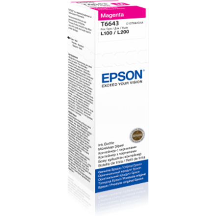 Epson T6643 tintes pudele, fuksīna, 70 ml