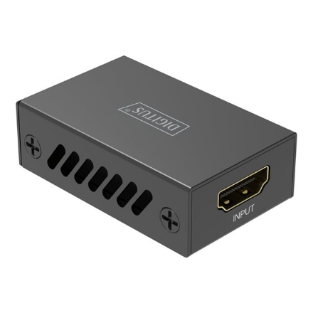 DIGITUS DS-55341 – 8K/60 Hz HDMI signāla atkārtotājs, melnā krāsā