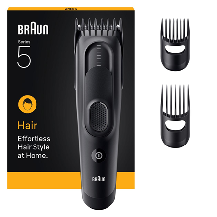 Braun Hair Clipper Series 5 HC5530 – cordless hair clipper, 17 length settings, black