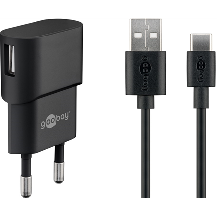 Goobay 45298 – USB-C lādētāja komplekts, 5 W, 1 m kabelis