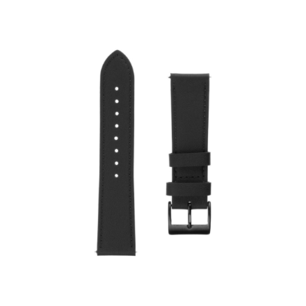 FIXED FIXLST-22MM-BK – ādas pulksteņa siksniņa, 22 mm, smartwatches, melns, ātri noņemams