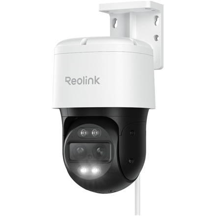 Reolink TrackMix PoE PCTMXPT4K02 – 4K 8 MP divu objektīvu PoE PTZ kamera ar automātisko izsekošanu, 2.8 mm F1.6 objektīvu, IP65, H.264/H.265, microSD līdz 512 GB