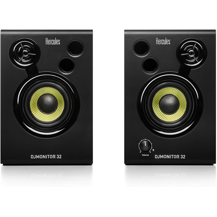 Hercules DJMonitor 32 4780885 – aktīvu 3 collu DJ monitoru pāris, 30 W RMS, melns