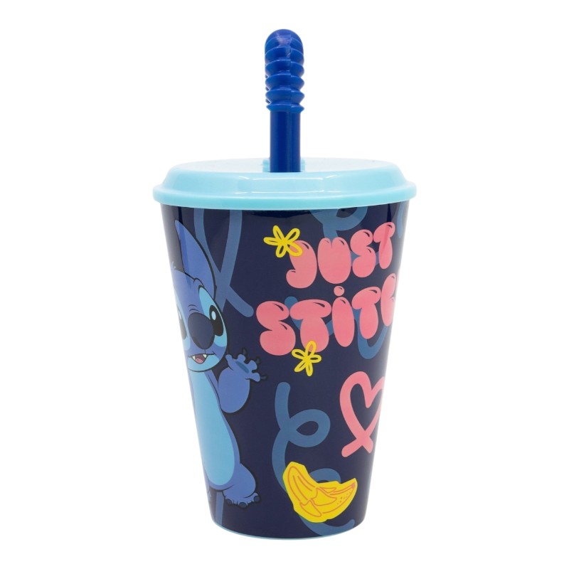 Disney Stitch Palms krūze ar salmiņu, 430 ml