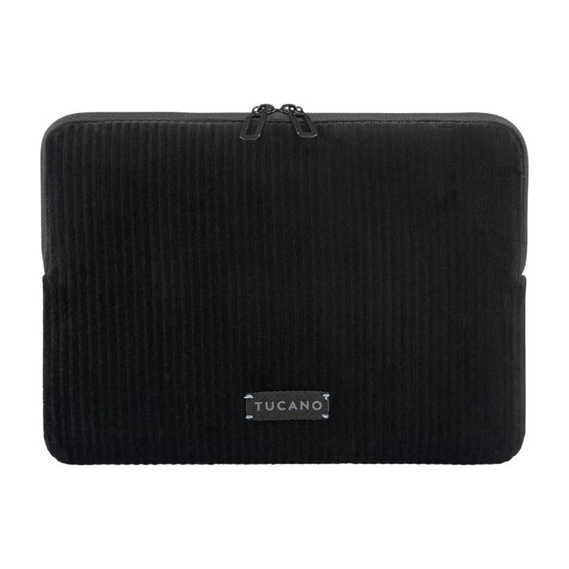 Tucano Velluto 2 neoprēna apvalks ar samta ārpusi 14 collu MacBook Pro un 13 collu klēpjdatoriem, melns