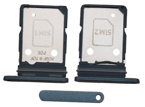 SIM kartes turētājs Samsung A376 A37 5G pelēkzaļš oriģināls (service pack)