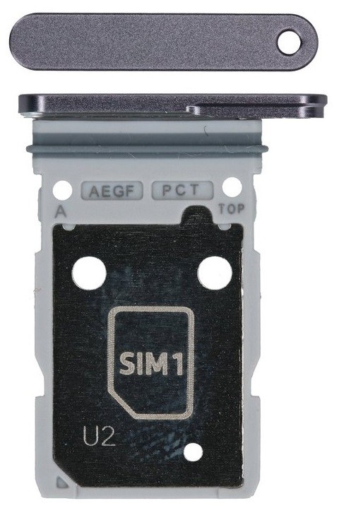 SIM kartes turētājs Samsung A576 A57 5G pelēks oriģināls (service pack)