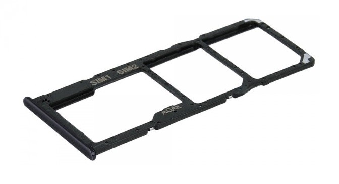 SIM card holder Samsung A515 A51 2020 Prism Crush Black original (used Grade A)