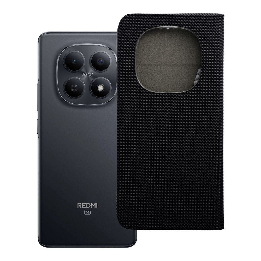 SENSITIVE grāmatiņas maciņš XIAOMI Redmi Note 15 5G melns
