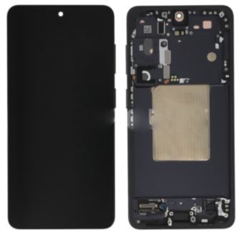 LCD ekrāns Samsung S942 S26 ar skārienekrānu un rāmi, melns, oriģināls (samontēts servisa komplekts)