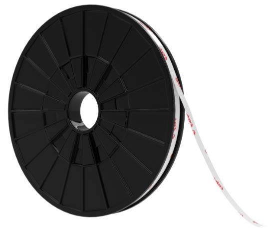 Divpusēja līmlente TESA 66822 skārienekrāniem (3mm x 25m), melna