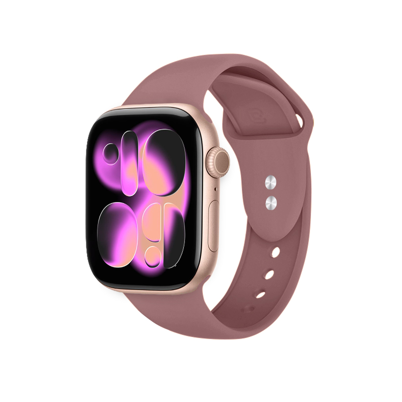 Crong Liquid Apple Watch siksniņa, 38/40/41/42 mm, putekļaini rozā