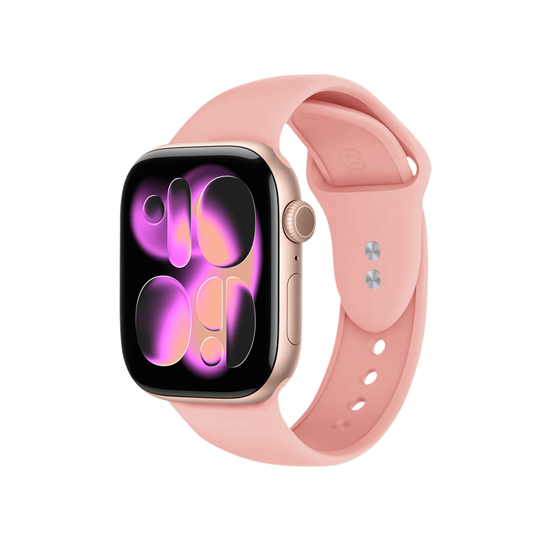Crong Liquid siksniņa Apple Watch 38 / 40 / 41 / 42 mm, laša rozā