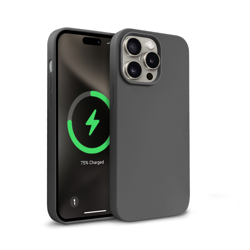 Crong Color Cover Magnetic MagSafe vāciņš ierīcei iPhone 15 Pro Max, titāna krāsā
