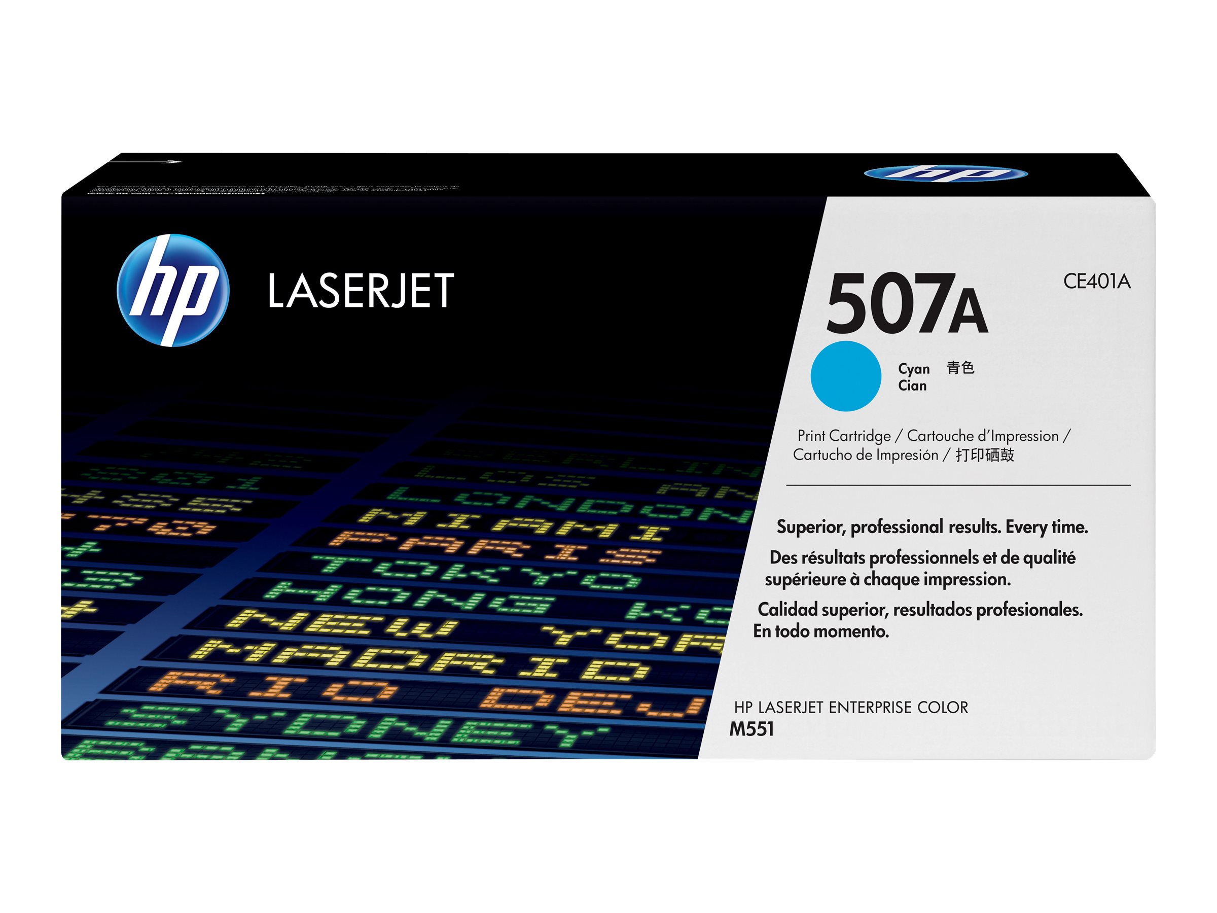 HP 507A CE401A oriģinālā ciāna tonera kasetne, 6000 lappuses
