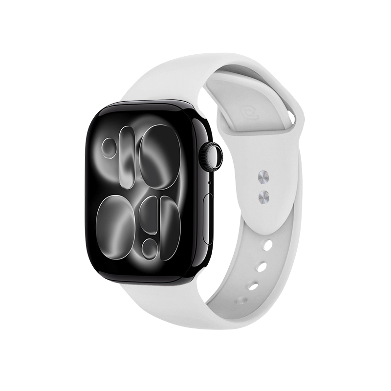 Crong Liquid Apple Watch siksniņa, 44/45/46/49 mm, balta