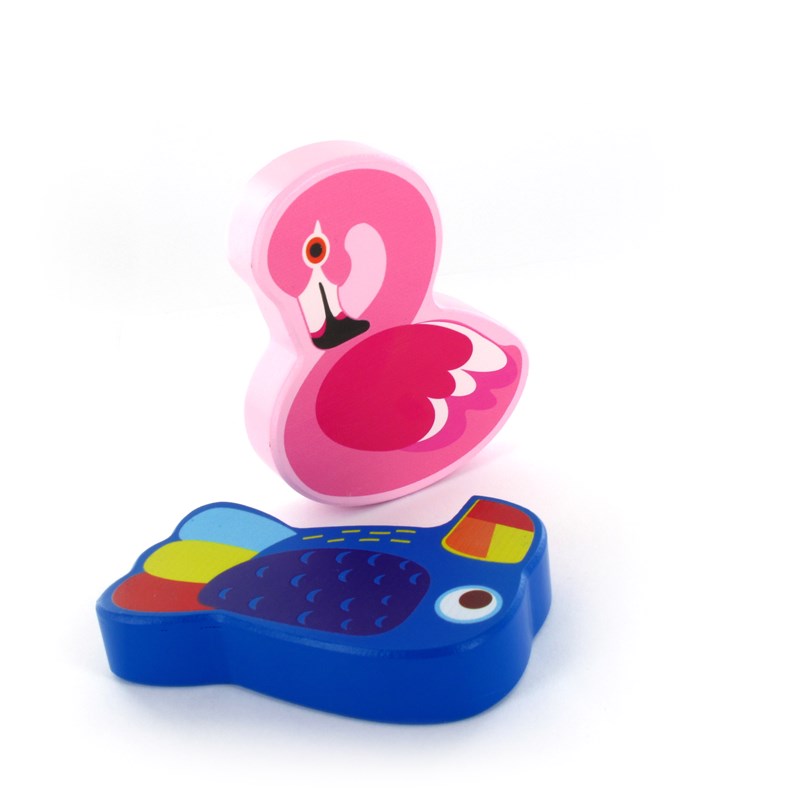 Koka grabulis Flamingo vai Tukāns, nejaušs modelis