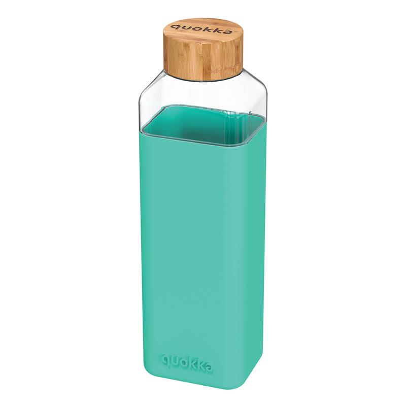 Quokka Storm stikla ūdens pudele, 700 ml, zilganzaļa