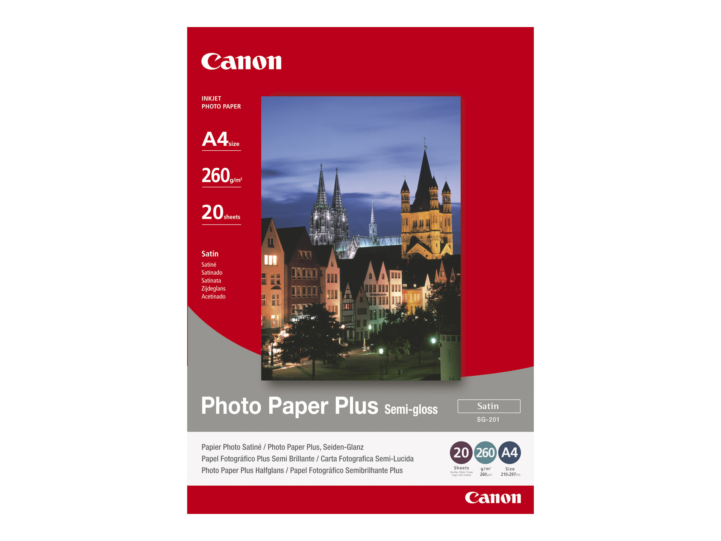 Canon SG-201 pusglancēts fotopapīrs, 4x6 in