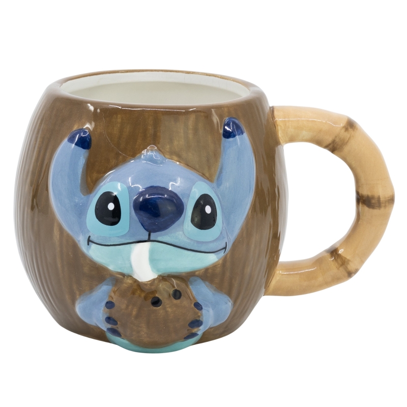 Disney Stitch Coconut 3D keramikas krūze dāvanu kastē, 325 ml
