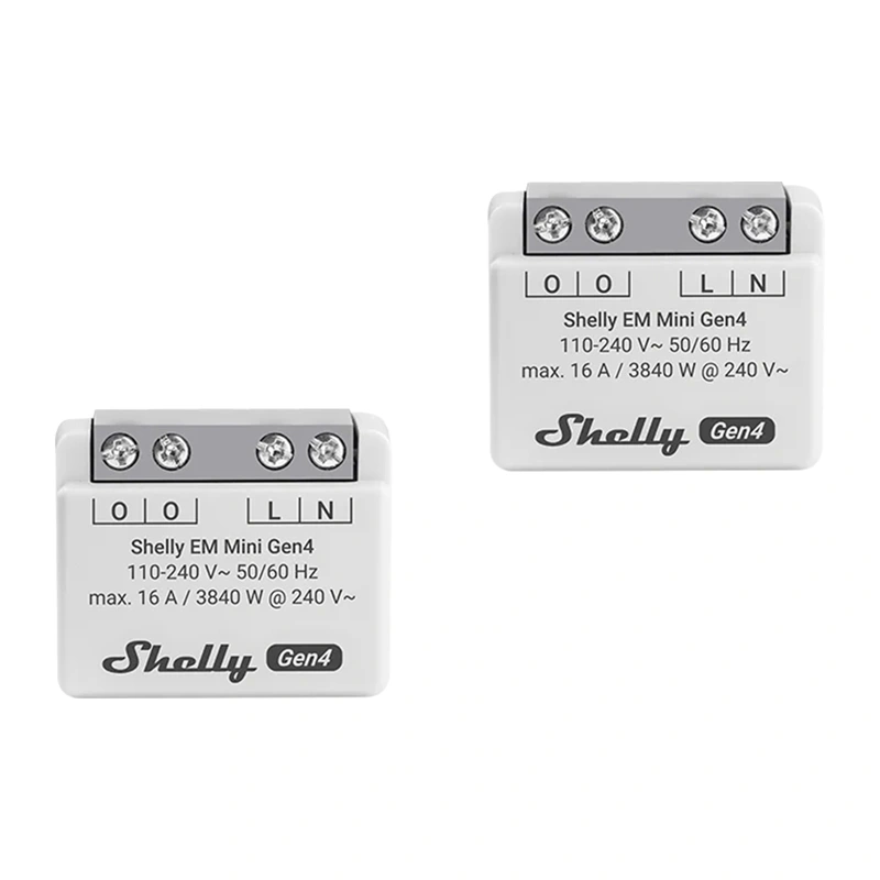 SHELLY EM Mini Gen4 enerģijas skaitītājs, 2 gab.