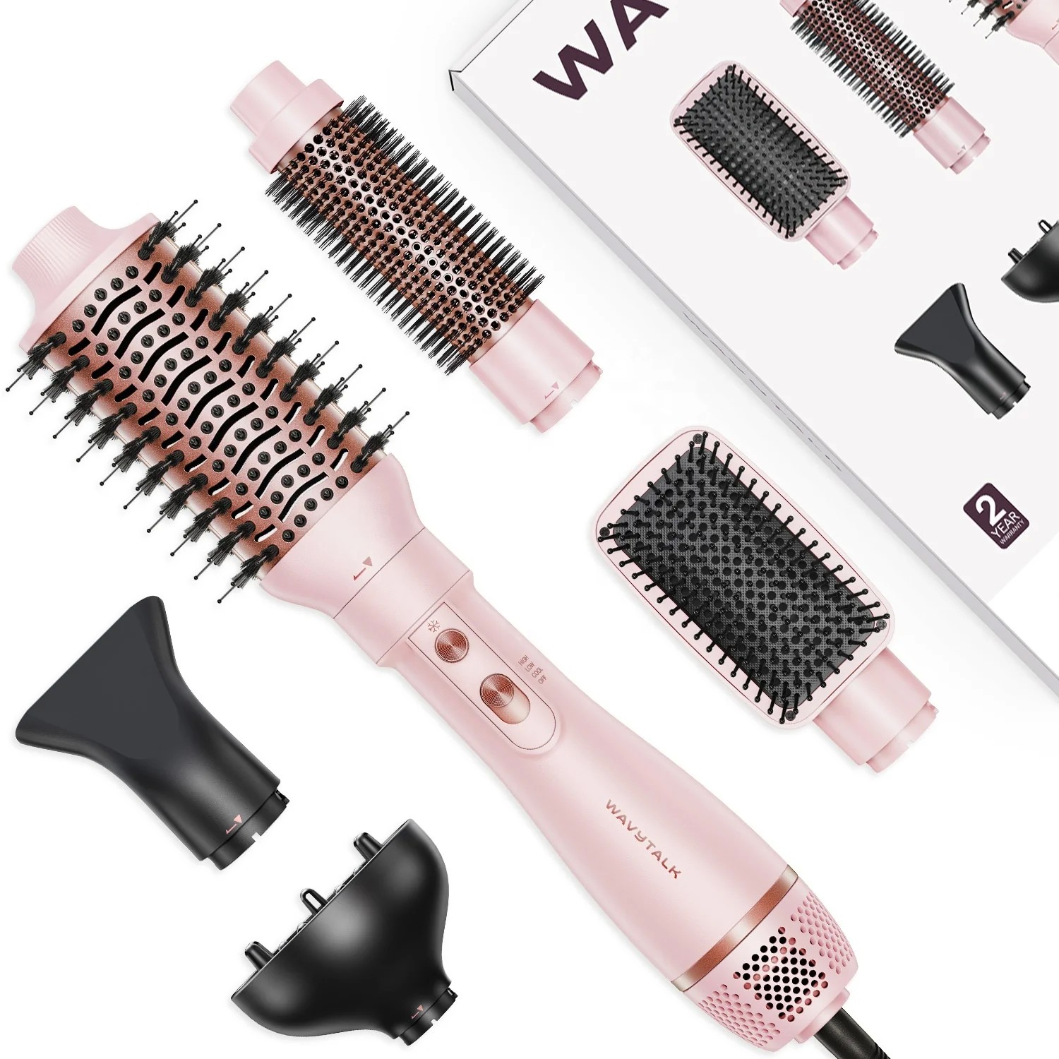 Hair styling comb Wavytalk Air Sculpt 5-in-1 pink