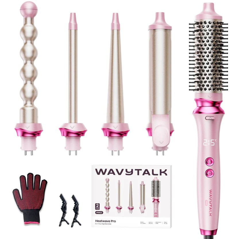 Hair styling comb Wavytalk Heatwave Pro pink