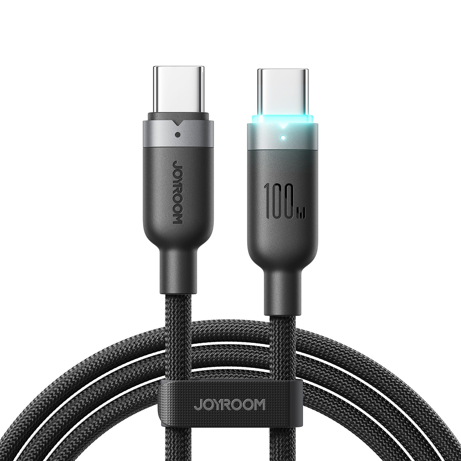 Joyroom S-A63 USB-C–USB-C kabelis, 100 W, 1,2 m, melns